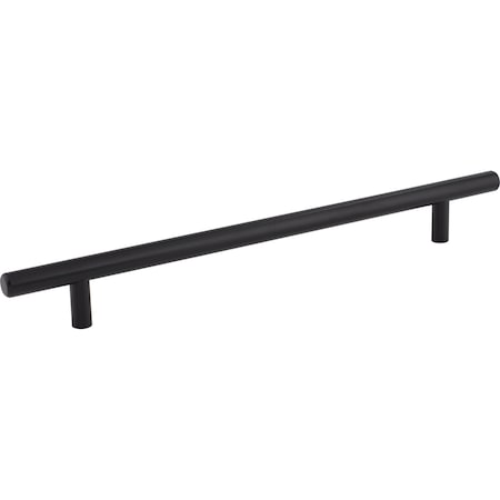 Elements 224 mm Center-to-Center Hollow Matte Black Stainless Steel Naples Cabinet Bar Pull 302SSMB
